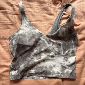 lululemon athletica Gray Tie-Dye Bralette